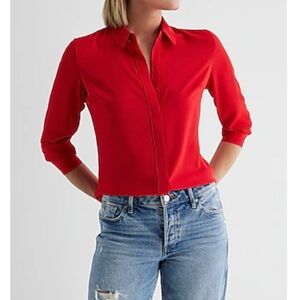 Relaxed Portofino Shirt - Cherry Red